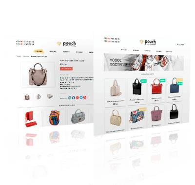 Web development mockup example