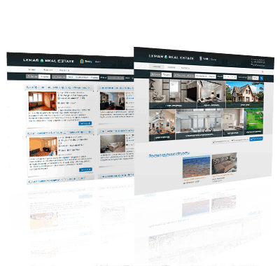 Web development mockup example